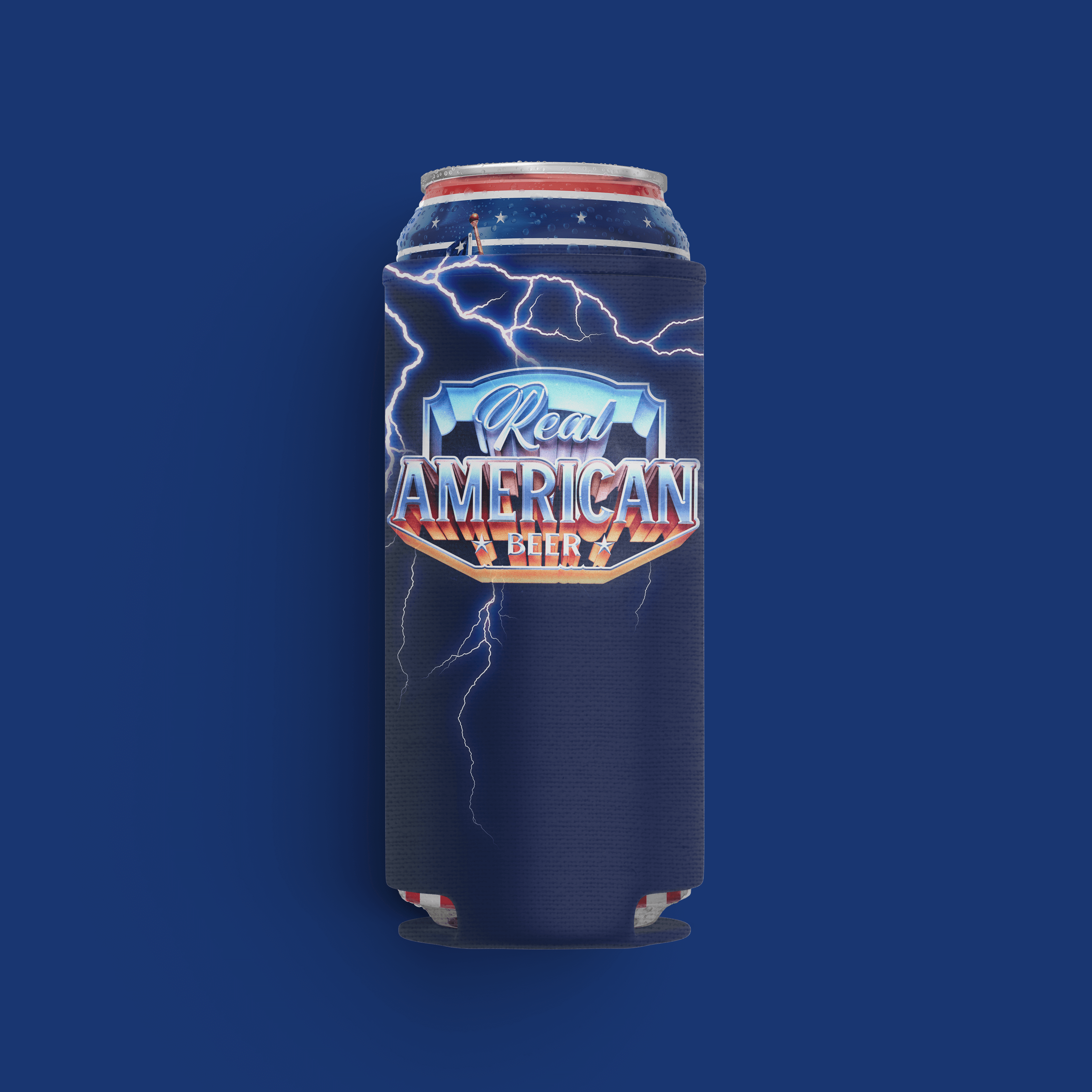24oz Lightning Koozie